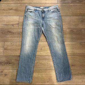 David Kahnnikki Weekender Superstition Light Wash Straight Leg Jean sz 31